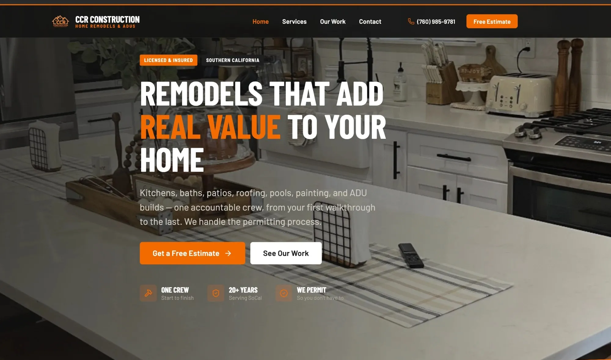 A full brand and website for a Southern California home builder.  project screenshot