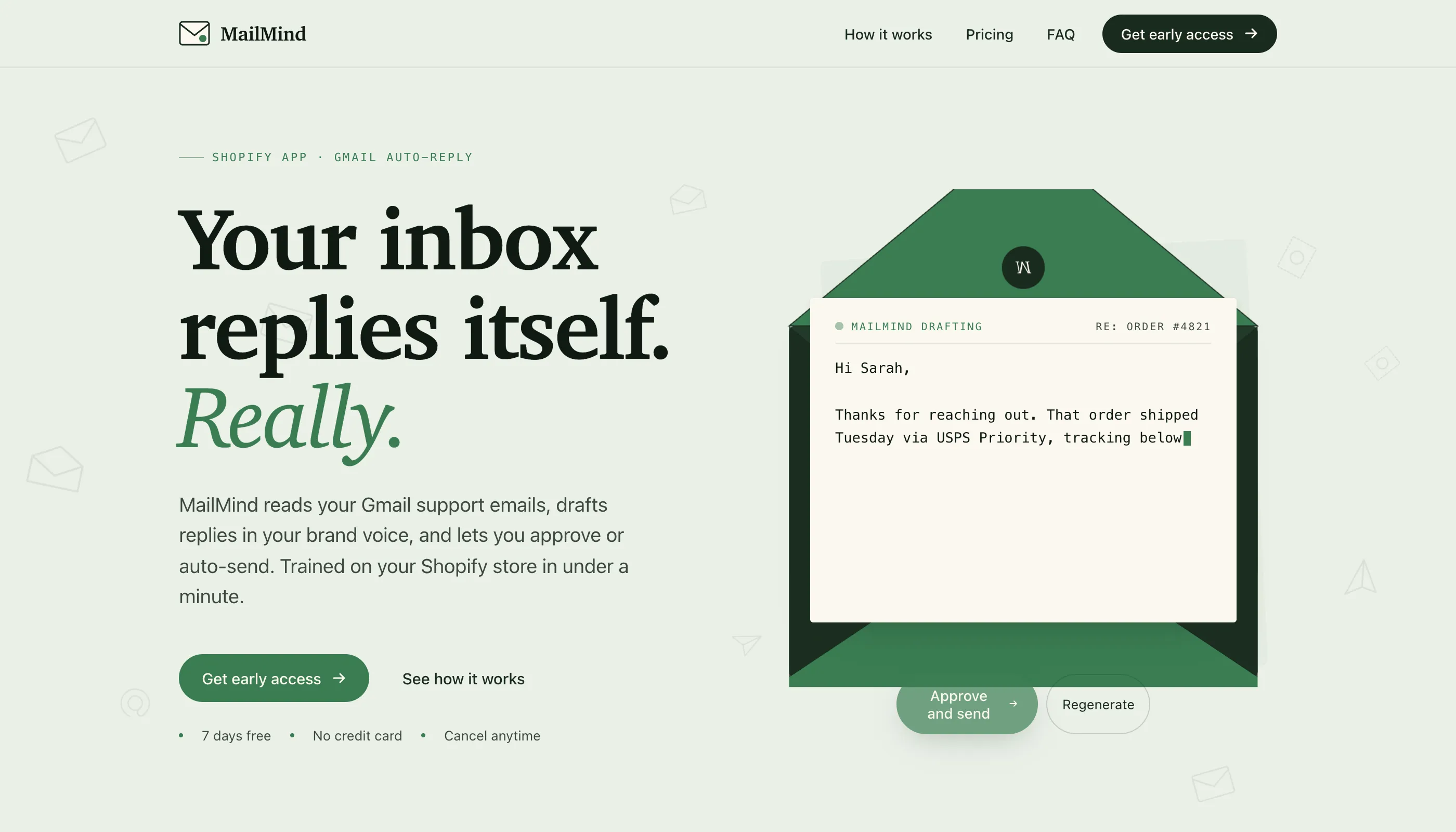 A Shopify app that drafts your support replies for you.